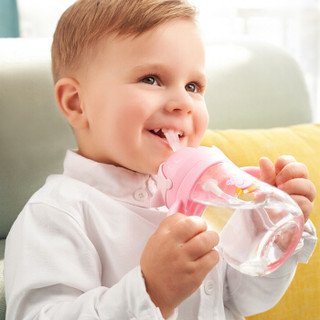 泰福高 水壶/水杯 宝宝吸管杯 婴儿学饮杯 1-3岁 小猪佩奇系列 240ML蓝色-