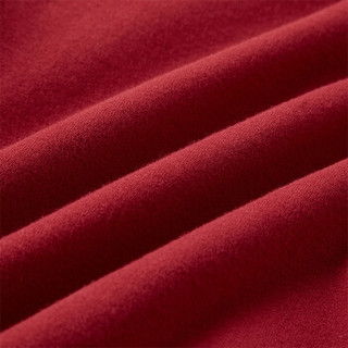 笛莎童装女童冬季中大童儿童磨毛针织衫加绒套头衫打底衫E11949001红色100