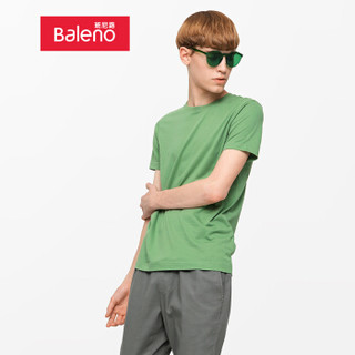 班尼路（Baleno）T恤男 纯色t恤重磅棉2019夏季新品半袖上衣打底衫男 37G 37G L