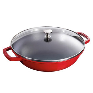 STAUB 珐琅铸铁中式炒锅 30cm