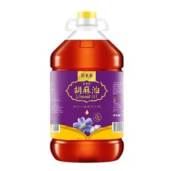 索米亚 浓香胡麻油 传统小磨压榨亚麻籽油 食用月子油5L *2件