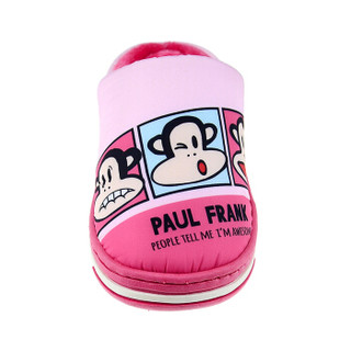 PaulFrank 大嘴猴儿童棉拖鞋 男童女童舒适保暖家居拖 PF597K 粉红 210（适合内长200mm）