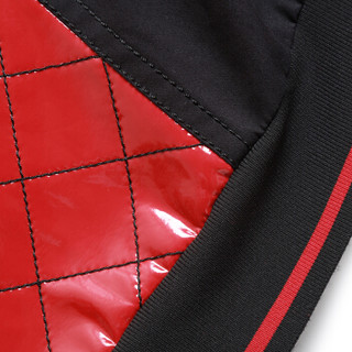 设计师品牌 SIMONGAO PVC绗缝拼接短款夹克 红色 L
