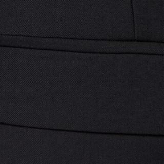 金盾（KIN DON）西服套装 男2019秋季新款青果领新郎伴郎团婚礼主持西服三件套 F2005-977 黑色 180
