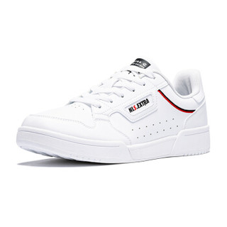 乔丹 男鞋潮流休闲运动情侣板鞋小白鞋 XM3590512 白色/黑色 45