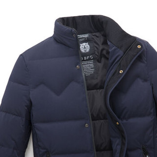 南极人2019冬季新款轻薄款羽绒服男短款青年修身保暖潮羽绒外套 JP865055 藏青色 175/92A