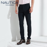 NAUTICA 诺帝卡 TAILORED诺帝卡西裤男春夏季棉弹耐磨易打理商务通勤正装长裤子深藏青34