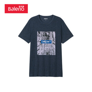 班尼路（Baleno）T恤男 2019夏季潮流风景画印花T恤短袖男 A99 A99 XL