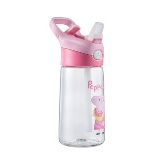 泰福高 水壶/水杯 宝宝吸管杯 婴儿鸭嘴杯 3岁以上 小猪佩奇系列 400ML粉色-