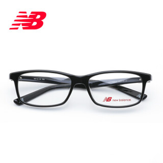 New balance眼镜框男女板材方框眼镜可配近视眼镜镜架 黑色 NB06143C0253