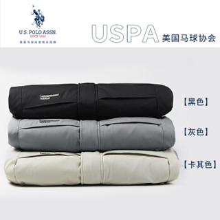 U.S. POLO ASSN.羽绒服男2019秋冬新品中款男装羽绒服男士加厚修身款韩版青年外套男 6194117010 黑色 L