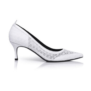 DYMONLATRY 设计师品牌 D-小姐 蕾丝平底鞋 白色 38