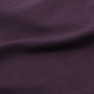 爱慕先生内衣莫代尔T恤男士V领纯色简约短袖上衣弹力修身基础打底衫 NS12S11紫色175/90/M