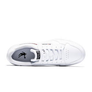 乔丹 男鞋潮流休闲运动情侣板鞋小白鞋 XM3590512 白色/黑色 44.5