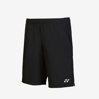 YONEX尤尼克斯羽毛球网球短裤男款yy运动短裤黑色透气速干15048CR 黑色 L