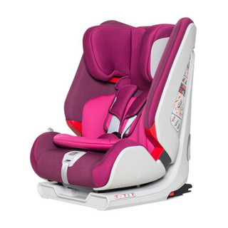 宝贝第一（Babyfirst） 儿童汽车安全座椅 海王盾舰队isofix硬接口9个月-12岁 石榴紫