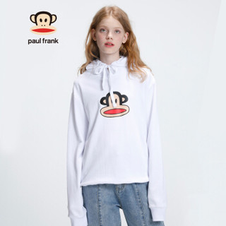 Paul Frank/大嘴猴 2019秋季新款卫衣女潮ins韩版超火cec外套连帽上衣 PFCTT191150W 白色 M