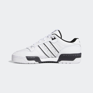adidas 阿迪达斯 三叶草 RIVALRY LOW 男子运动板鞋 EE4657 白色/黑色 42