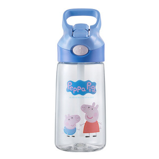 泰福高 水壶/水杯 宝宝吸管杯 婴儿鸭嘴杯 3岁以上 小猪佩奇系列 400ML蓝色-