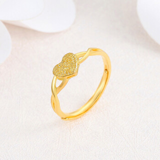 潮宏基 CHJ JEWELLERY 心环 足金黄金戒指女款 计价 SRG30001153 约2.3g