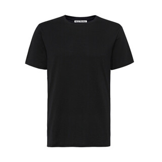 ACNE STUDIOS Measure系列男士黑色棉质圆领修身短袖T恤 25U173 BLACK L码