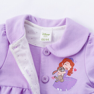 迪士尼（Disney）童装女童外套娃娃领秋装宝宝衣服索菲娅公主荷叶袖开衫183S1041 紫色 3岁/身高100cm