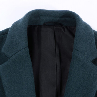 七匹狼毛呢大衣冬季中长款青年男士商务休闲绅士保暖大衣外套 103(灰蓝) 170/50A