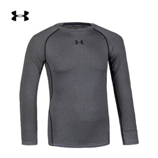 UNDER ARMOUR 安德玛 1257471-090 男子长袖运动训练紧身衣 灰色 XL