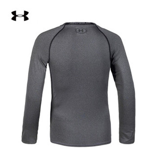 UNDER ARMOUR 安德玛 1257471-090 男子长袖运动训练紧身衣 灰色 XL