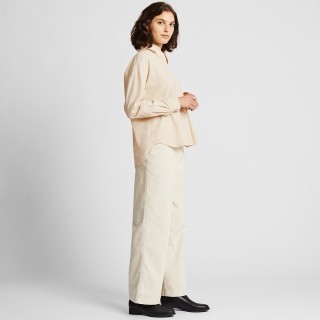 UNIQLO 优衣库 420563 女款灯芯绒半开领上衣