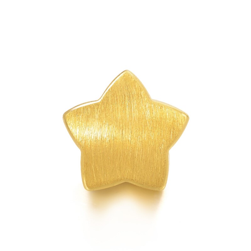 chowsangsang周生生charme串珠系列88335c幸运星足金转运珠1克2件