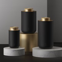 三界茶具黑金茶叶罐