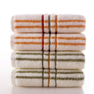 金号毛巾 S1039W 吸水毛巾（绿/棕 两色随机发）(10条/组）