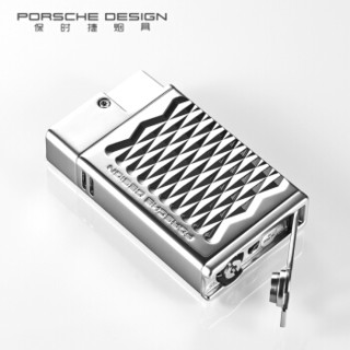 德国保时捷 （PORSCHE DESIGN）雪茄防风打火机点烟器充气打火机双焰直冲情人节生日礼物P3631.B