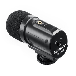枫笛（Saramonic）SR-PMIC2立体声相机录音采访拍摄话筒 单反微单直播指向性收音麦克风