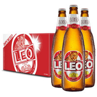 LEO豹王啤酒 泰国原装进口630ml*12瓶装 整箱装