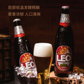 LEO豹王啤酒 泰国原装进口630ml*12瓶装 整箱装