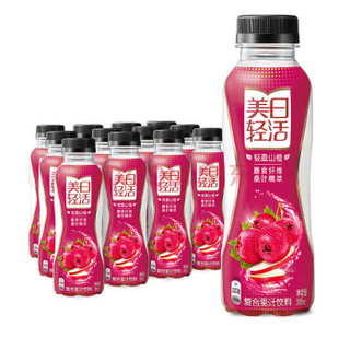 可口可乐 Coca-Cola 美汁源 Mintue Maid 美日轻活 山楂汁 果汁饮料300ml*12整箱装 膳食纤维