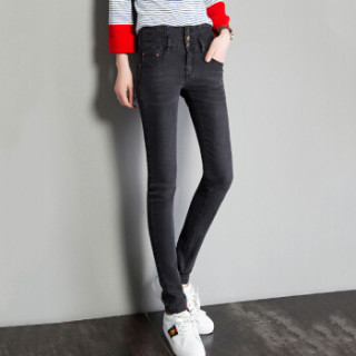 【joy of joy女士牛仔裤】joy of joy 京东女装2019秋秋新款韩版高腰