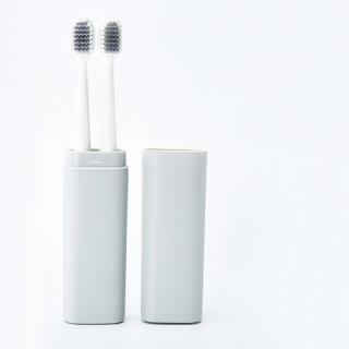 内涵（connotation）旅行出差牙刷盒子 牙刷保护盒便携牙刷牙具收纳器 灰色YSH-BJD