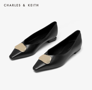 CHARLES＆KEITH CK1-70380761 女士方头低跟单鞋