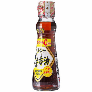 日本进口 日清 小瓶调和芝麻油 零胆固醇 口感醇香 焙煎压榨调味凉拌130g