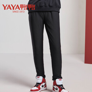 鸭鸭（YAYA）羽绒裤女加厚外穿时尚韩版羽绒裤女装 H-531806 黑色 170