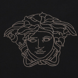 商品versace 范思哲 奢侈品 男士黑色美杜莎头像棉质圆领短袖t恤 a7