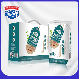 东方多鲜庄园 多鲜酸奶 清畅植物甾醇（zaichun）健康盒装酸奶 200g*10盒