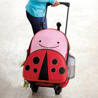SKIP HOP可爱动物园小童行李箱儿童旅行拉杆箱轻便大容量-甲虫3岁或以上