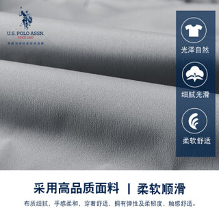 U.S. POLO ASSN.羽绒服男2019秋冬新品中款男装羽绒服男士加厚修身款韩版青年外套男 6194117010 黑色 M