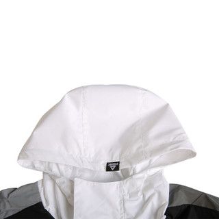 匹克（PEAK）男子风衣短款薄款外套男防风休闲运动服装连帽上衣 DF293021 大白 M
