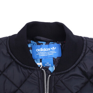 ADIDAS 阿迪达斯 三叶草 ENHANCED SPORT 女 BOMBER JACKET 棉服 黑色 AY4784 S