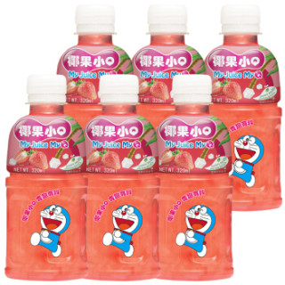 商品泰国进口 椰果小q( my juice myq)椰果草莓汁饮料礼盒320mlx6瓶